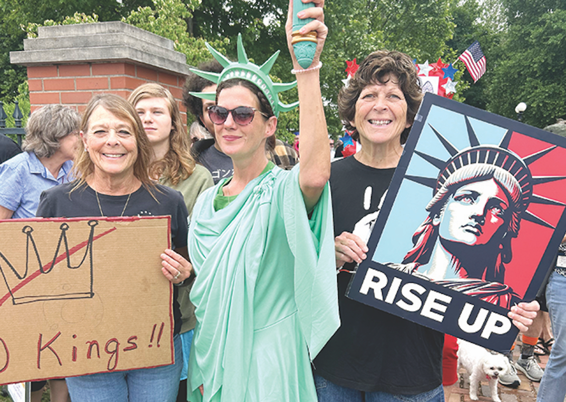 ‘No Kings!' Peaceful protestors rally in Macomb against authoritarianism