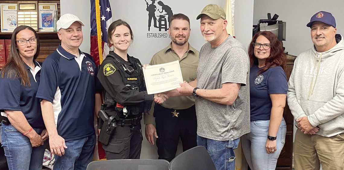 Norton Honored at Bushnell City Council Norton Honored at Bushnell City Council