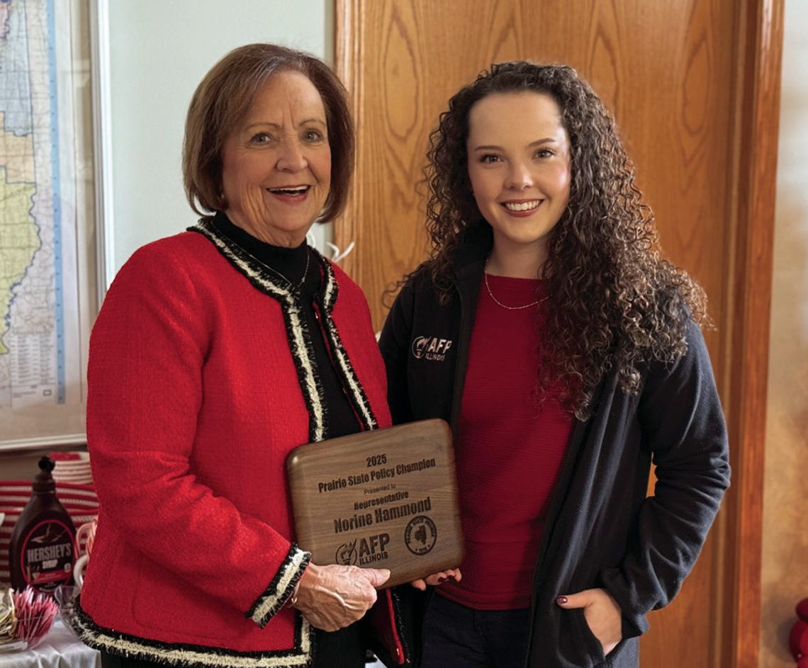 Rep. Norine Hammond Recognized as 2025 Prairie State Policy Champion Rep. Norine Hammond Recognized as 2025 Prairie State Policy Champion