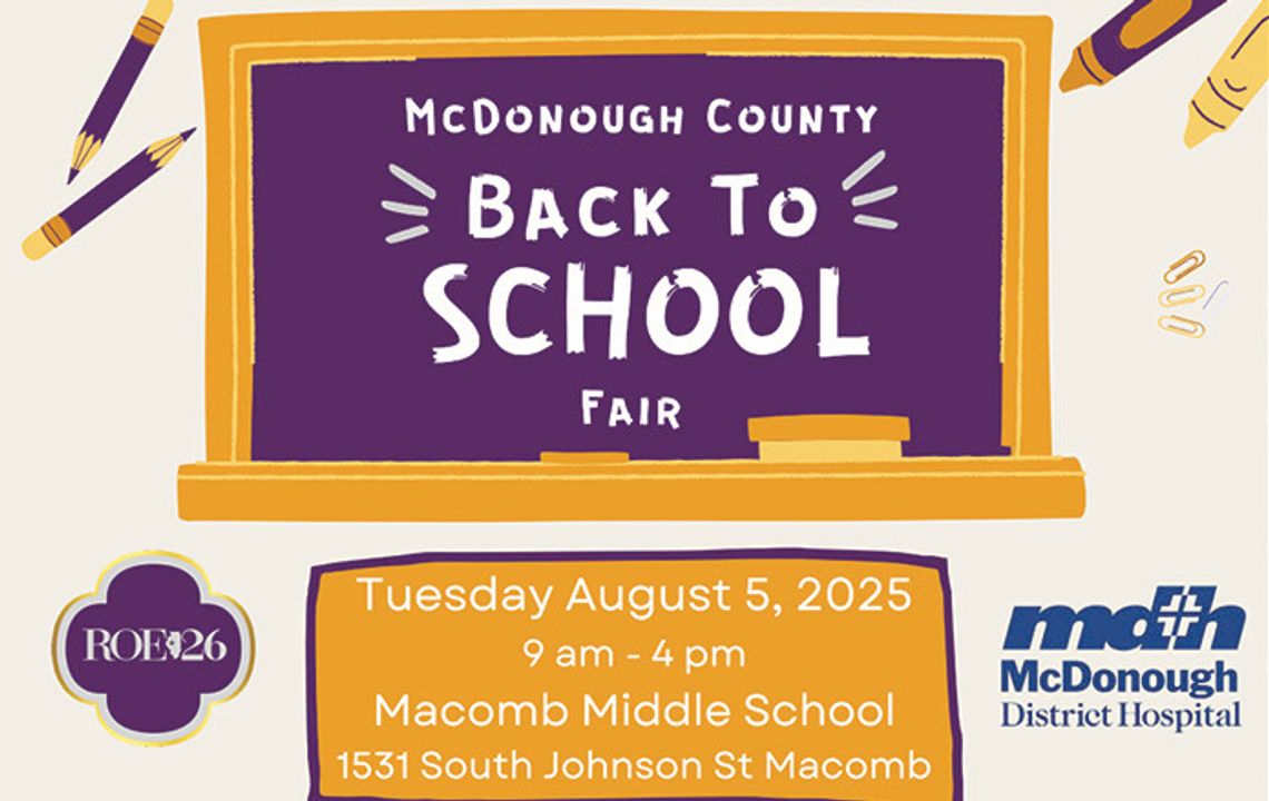 ROE 26 Back to School Fair Set for Aug. 5