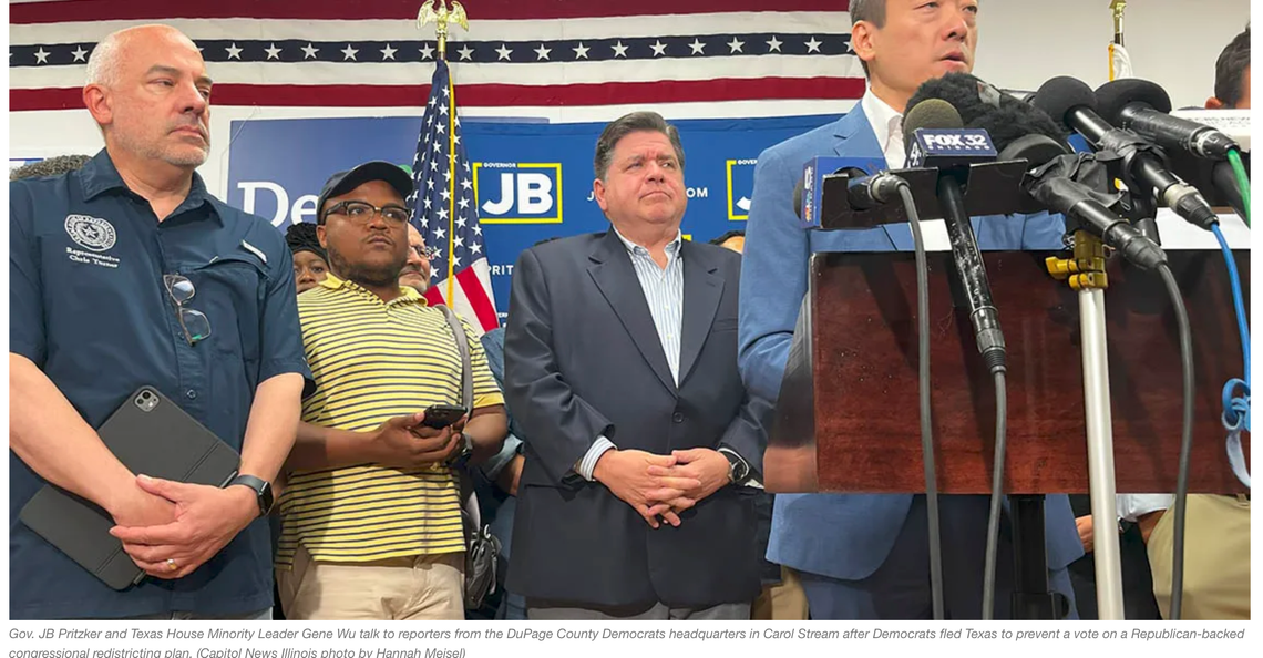 Texas Dems flee to Illinois to block redistricting vote Texas Dems flee to Illinois to block redistricting vote