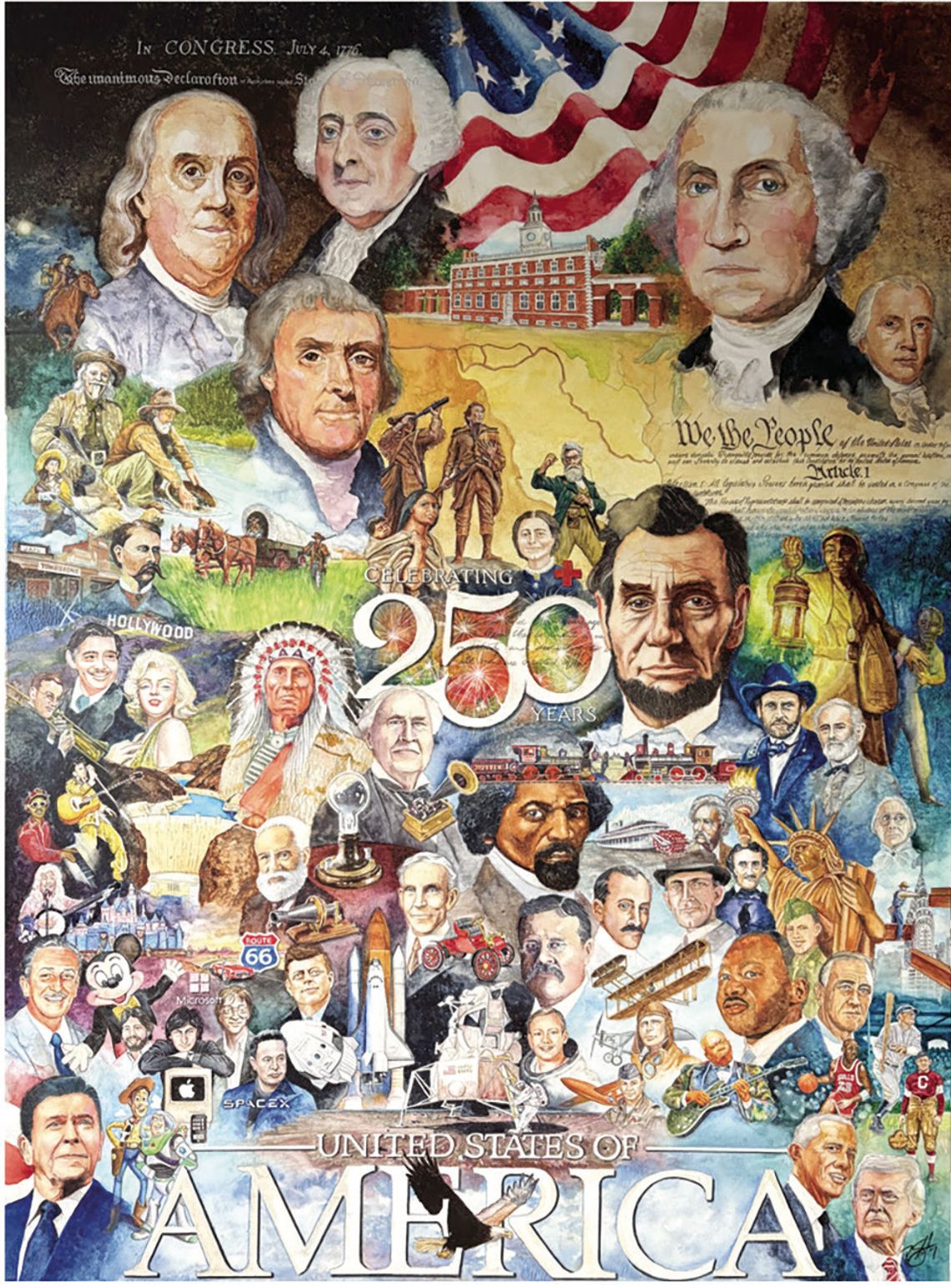 WIM Exhibits Painting by Rod Standley Celebrating the 250th Anniversary of the Declaration of Independence
