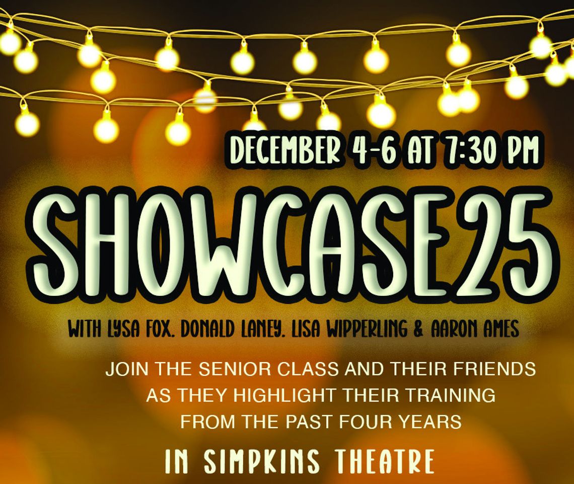 WIU Department of Theatre and Dance Students Stage Showcase Dec.4-6 WIU Department of Theatre and Dance Students Stage Showcase Dec.4-6