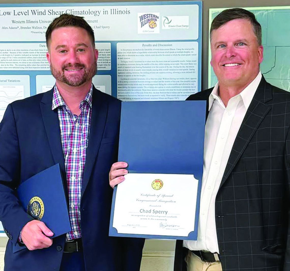 WIU GIS Center Recognized by Rep. Sorensen for Service