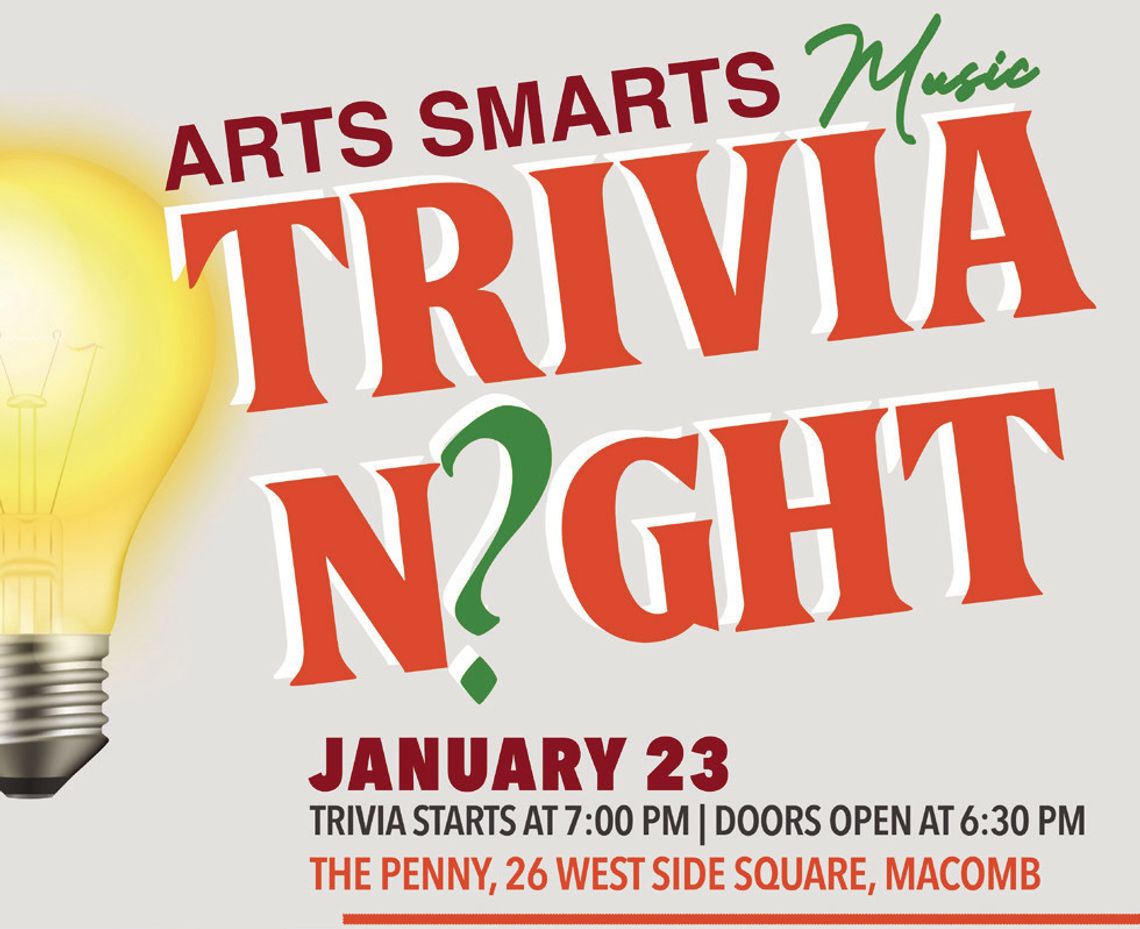 WIU PAS Hosts Arts Smarts Music Trivia Night Jan. 23